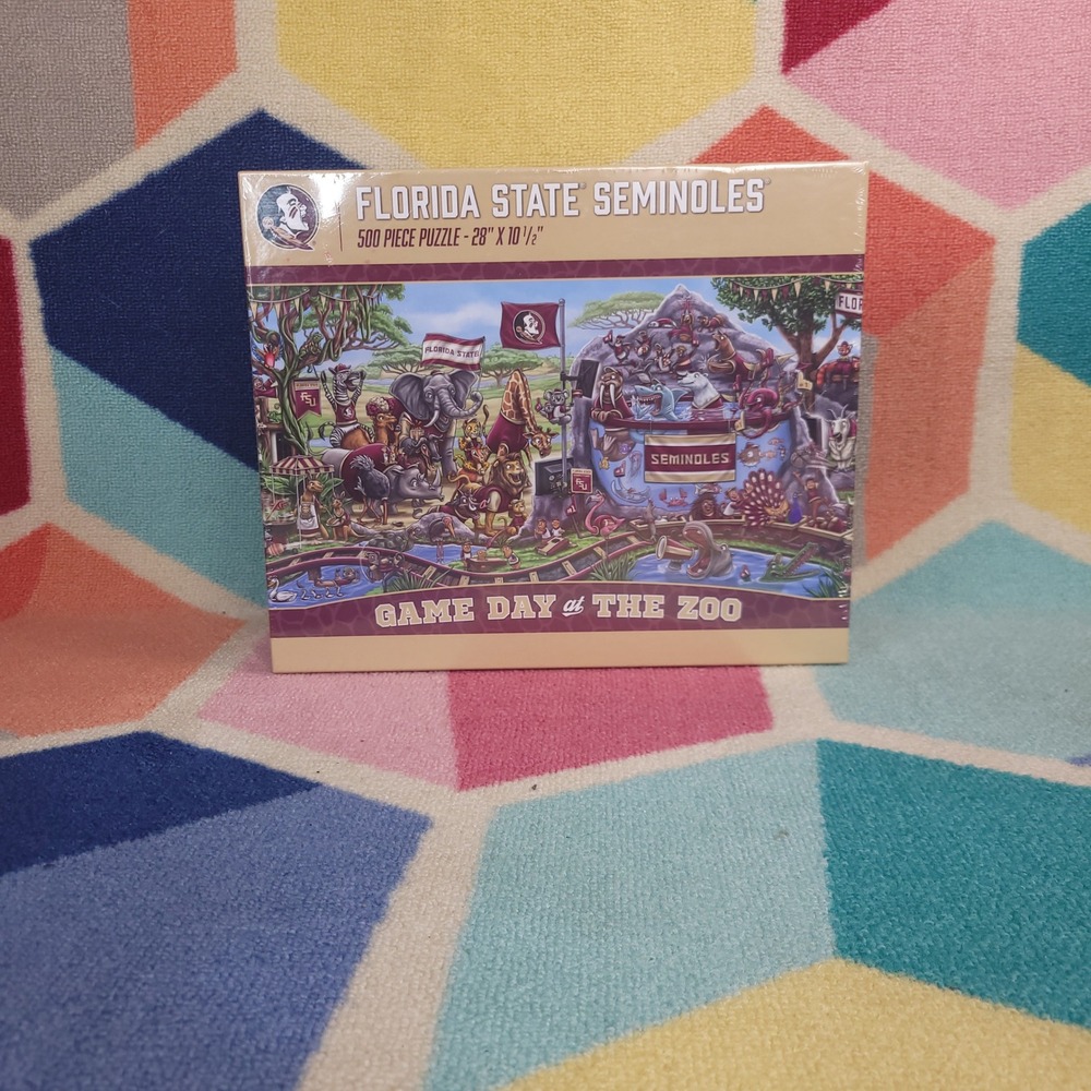 Florida State Seminoles Game Day at‎ the Zoo 500 Piece Puzzle FSU NCAA YouTheFan